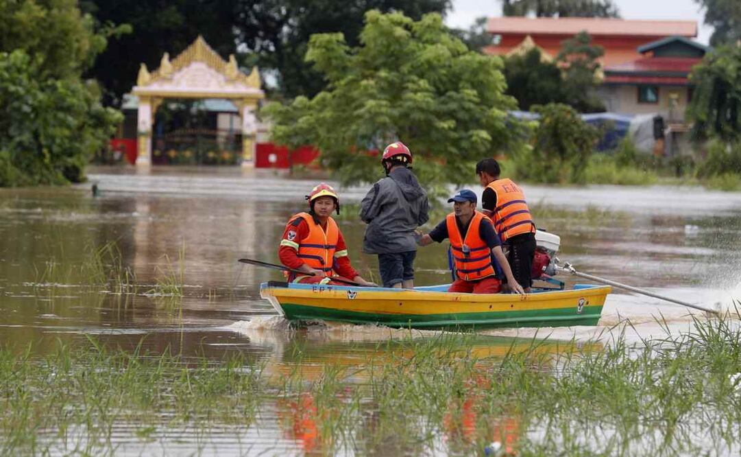 Las inundaciones afectaron las regiones de Shan, Bago y Karenni, dejando más de 200 mil damnificados. Foto: EFE