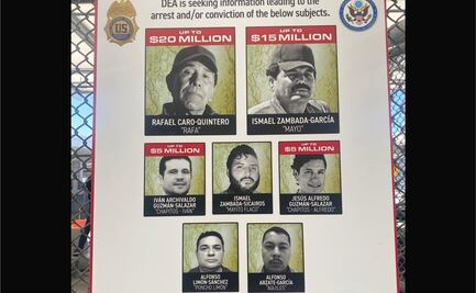 La DEA va por el Cártel de Sinaloa, con póster anuncia recompensas millonarias