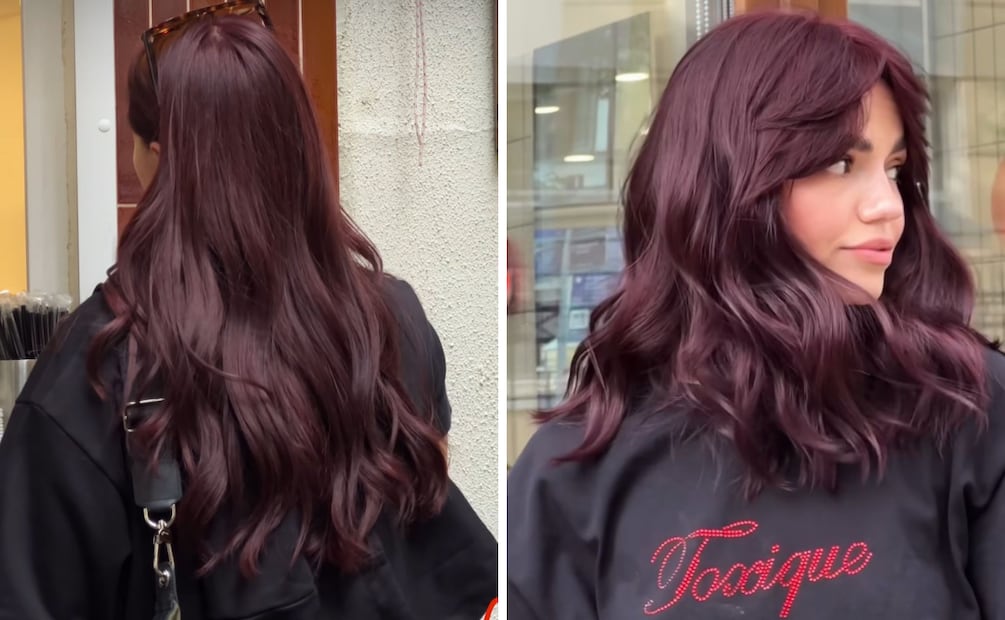 Tono moca cereza. Foto: Instagram @olesia_hairgod