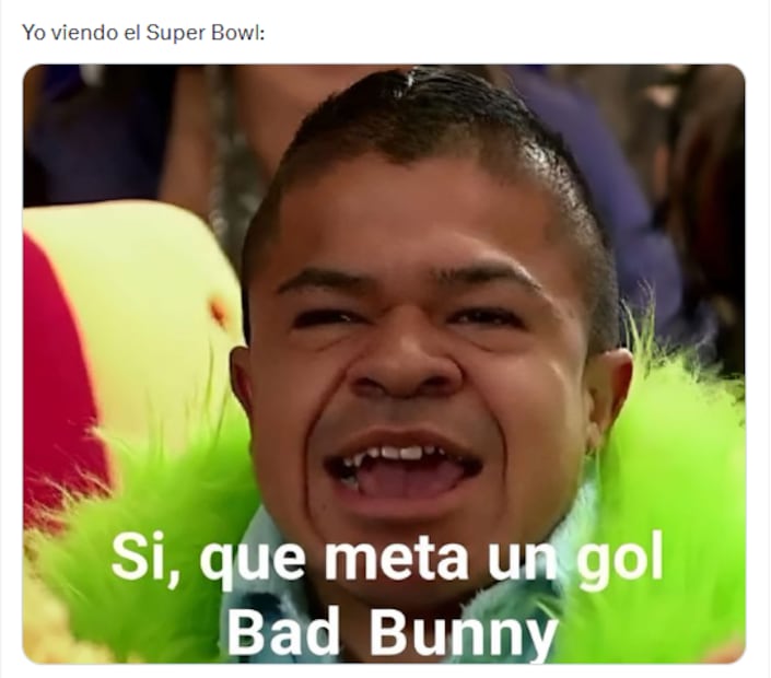 Memes del show de medio tiempo de Bad Bunny. Foto: X