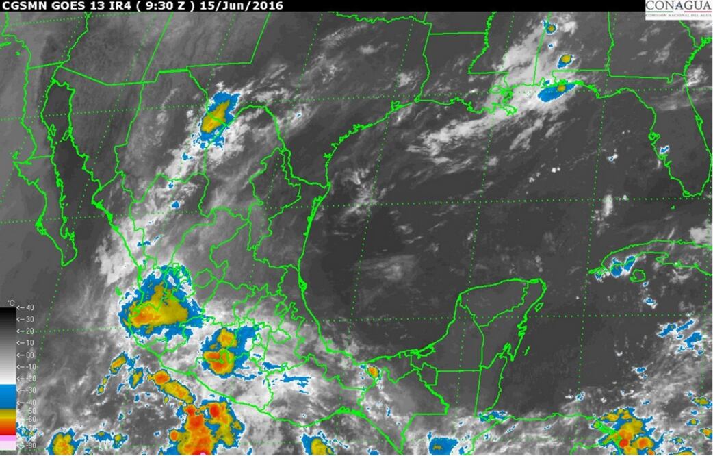 En la foto: Imagen satelital del SMN