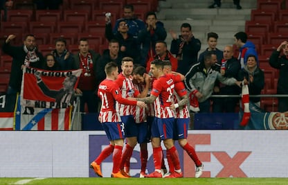 Atlético de Madrid se impone en casa y derrotó al Lokomotiv
