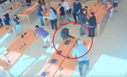 En 20 segundos roban 30 mil dólares de tienda Apple de California