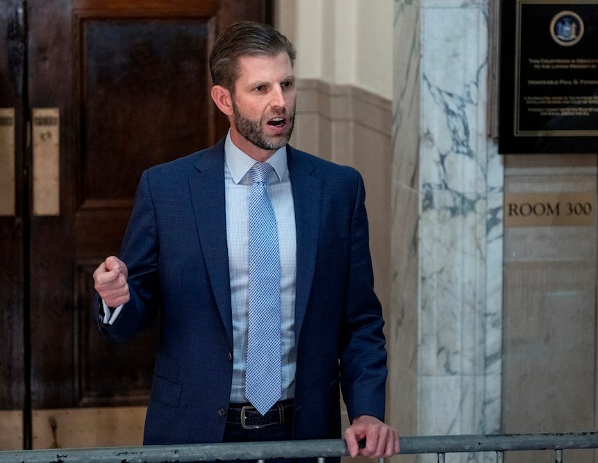 Eric Trump, hijo del presidente de EU, Donald Trump. Foto: AP