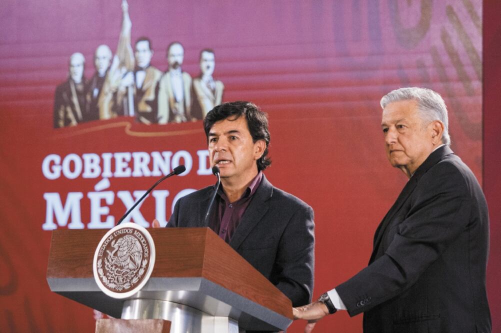Jesús Ramírez Cuevas, vocero de la Presidencia, aseguró que el decomiso en el aeropuerto de la Ciudad de México es parte del cambio para mejorar las aduanas. Foto: GALO CAÑAS. CUARTOSCURO
