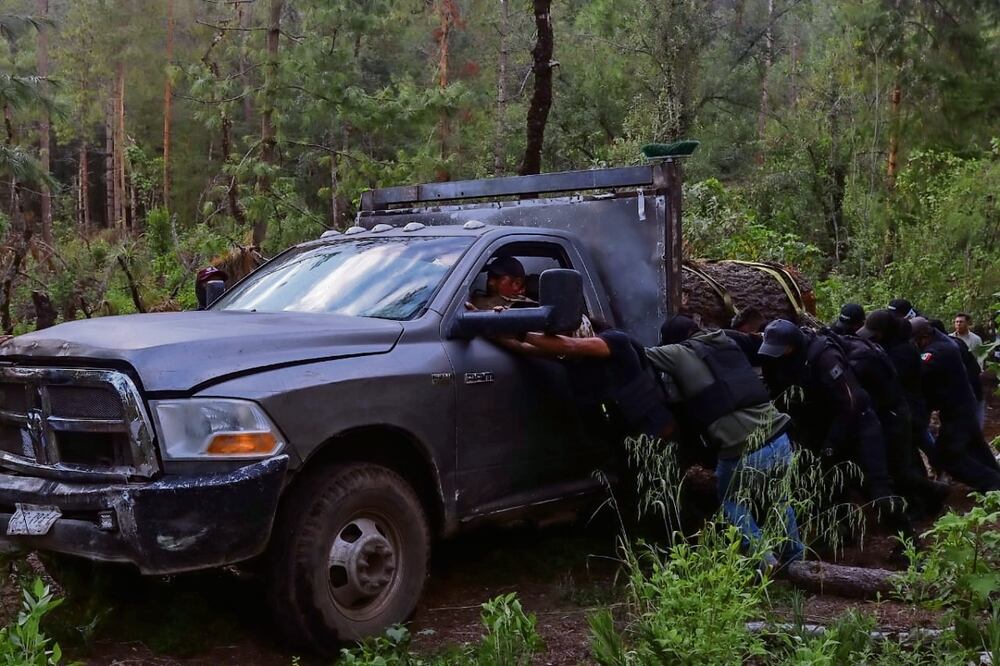 Durante los operativos se han logrado asegurar camionetas con madera y desmantelar aserraderos, sobre todo en la zona del Ajusco. Foto: Hugo Salvador