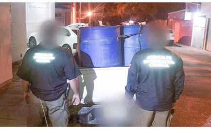 Detienen a dos hombres con mil 400 litros de huachicol en Chiapas