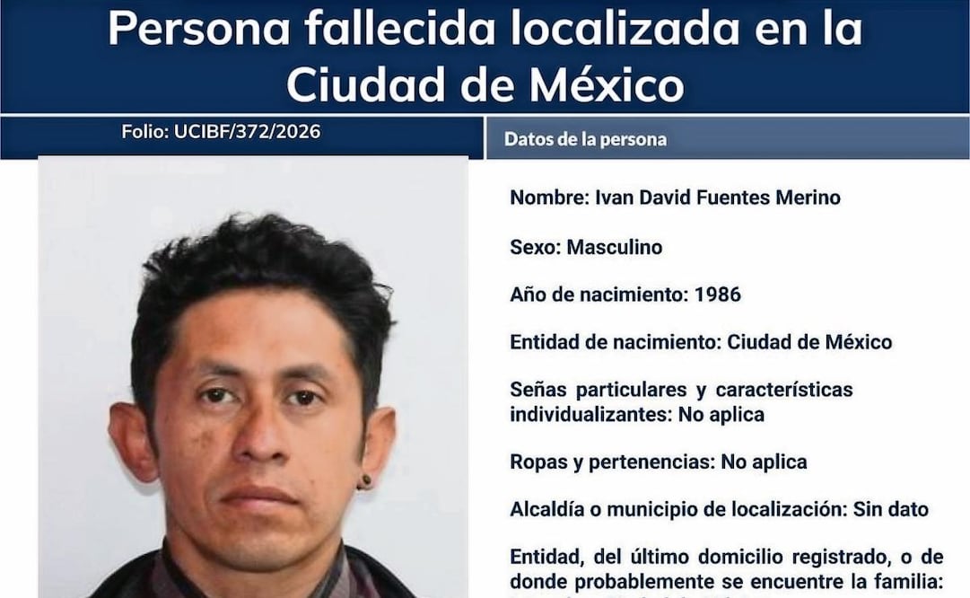 Los fotoboletines se elaboran cuando las familias de personas fallecidas no son localizadas, dijo funcionario