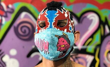 Struendo plasmó a sus ídolos en pinturas, para celebrar veinte años como luchador