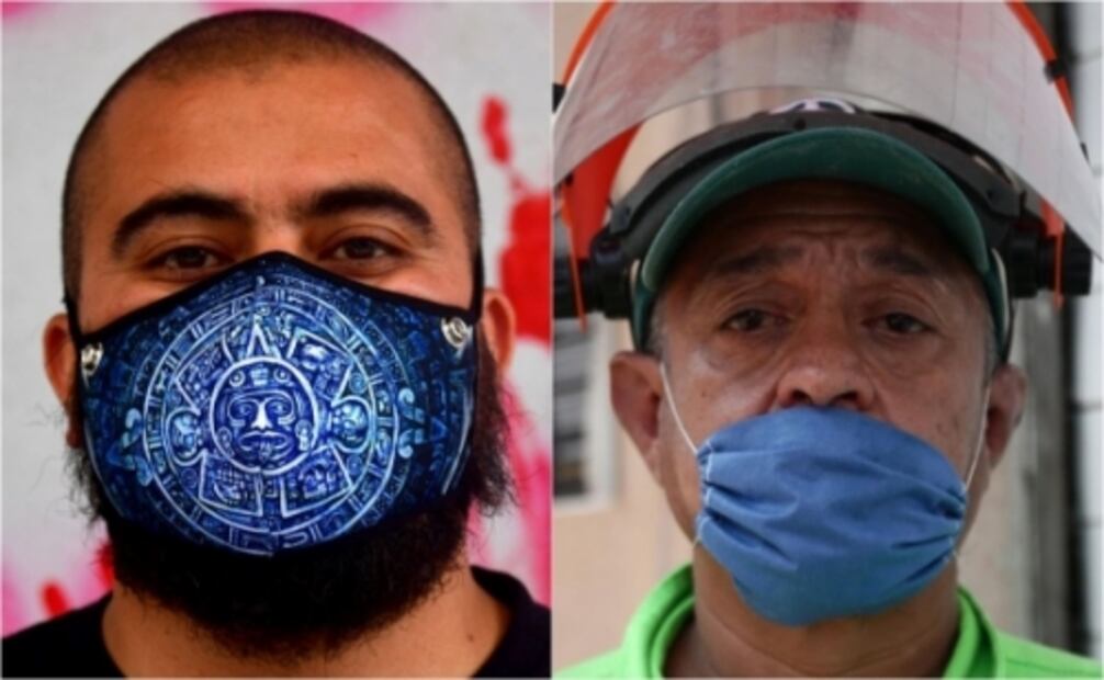 Las 26 formas diferentes de llevar cubrebocas en México