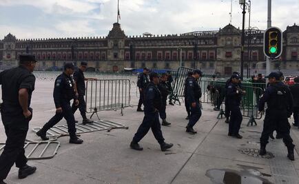 Retiran cercos en Zócalo por marcha de Asamblea Interuniversitaria