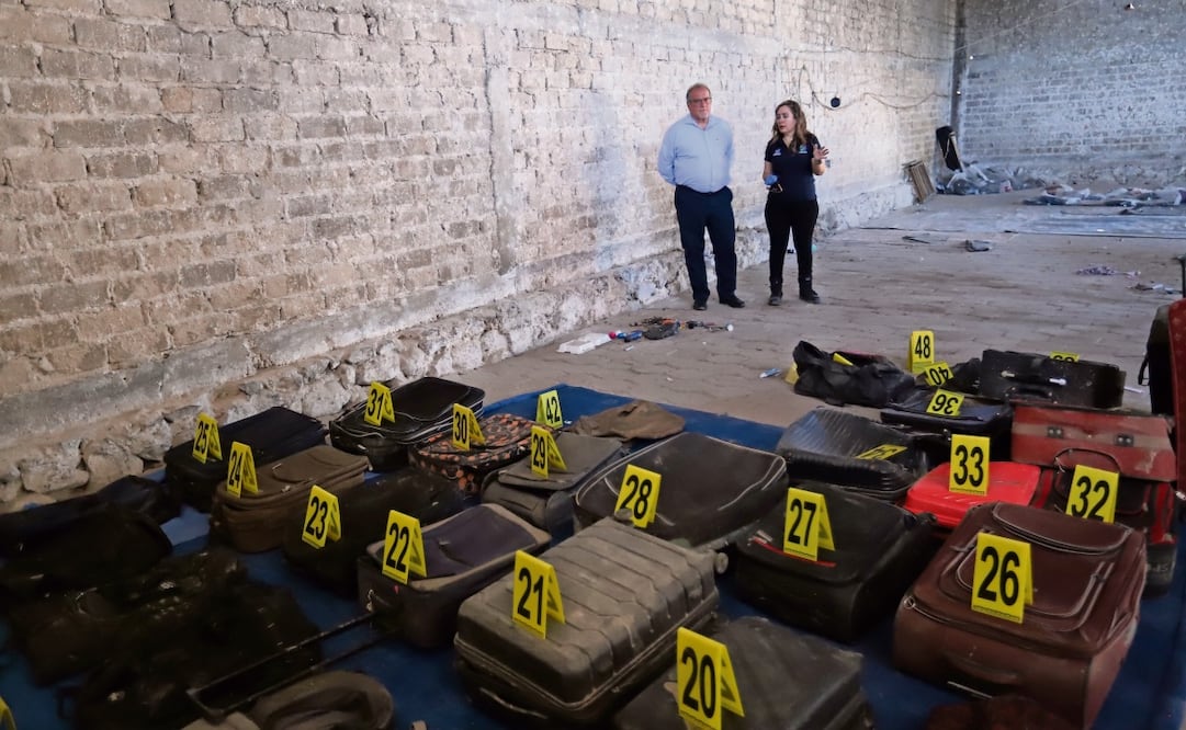 La fiscalía de Jalisco mostró los trabajos que realizan en el interior del rancho. Foto: Especial