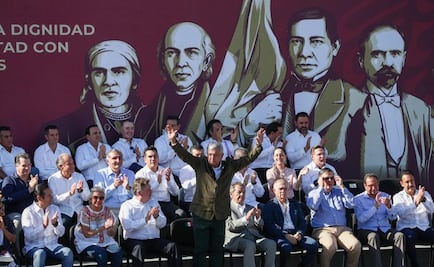 AMLO encabeza acto de unidad en defensa de la dignidad de México en Tijuana
