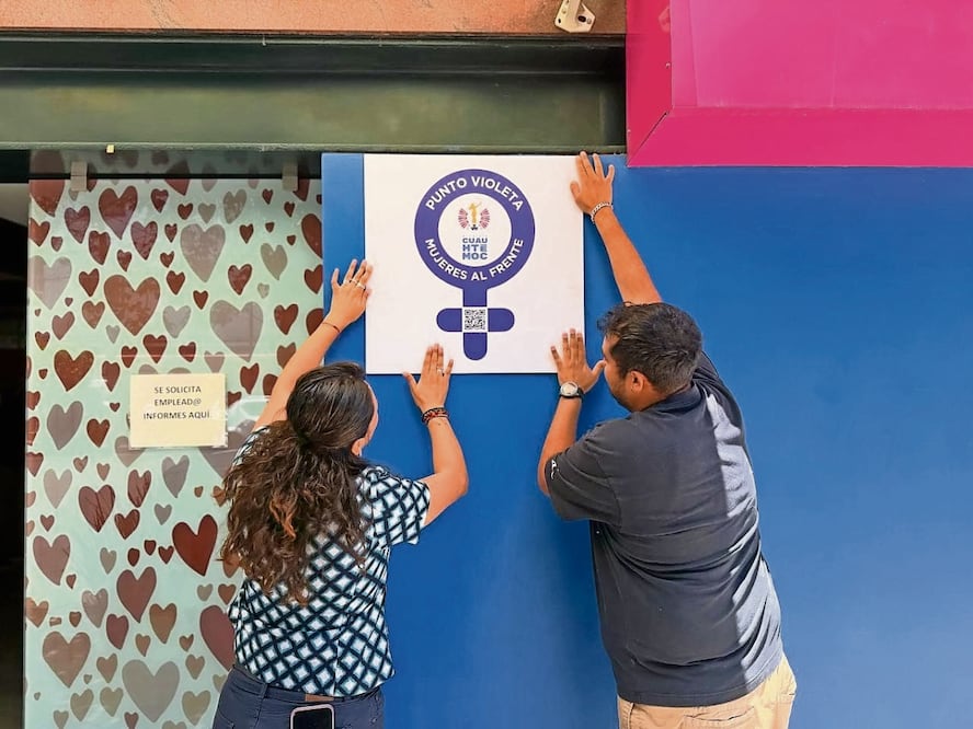 Tres Puntos Violeta se instalaron en hoteles de las colonias Doctores y Obrera, como parte de la estrategia de seguridad para el Mundial. Foto: Especial
