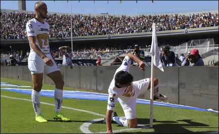 Matías Alustiza festeja como Cuauhtémoc Blanco