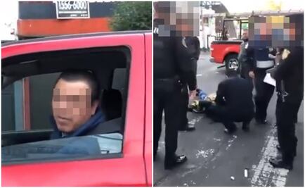 Exhiben en redes sociales a conductor que atropelló a motociclista y huyó