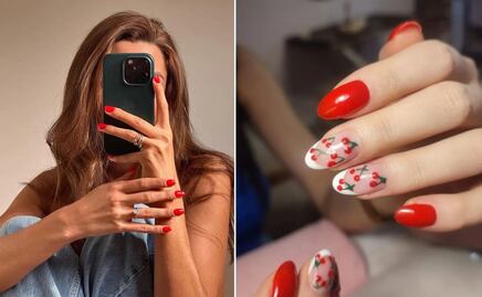 5 diseños de uñas rojas para brillar en primavera