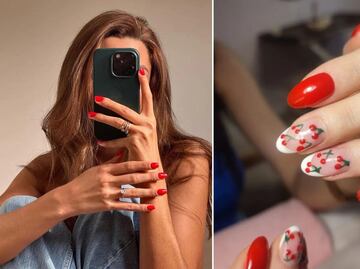 5 diseños de uñas rojas para brillar en primavera