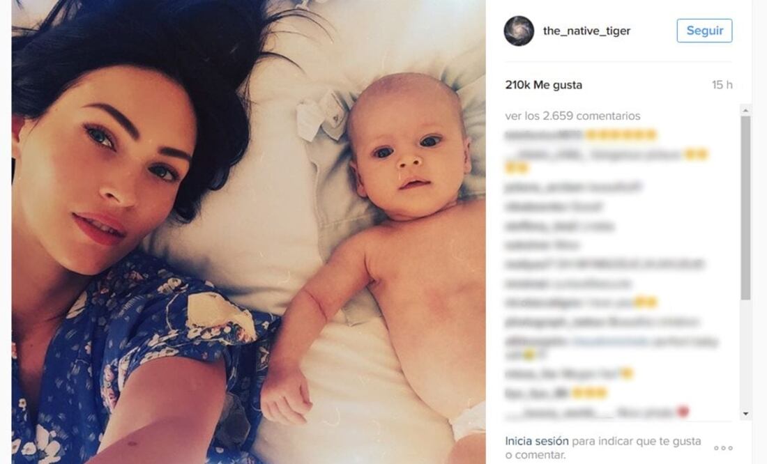 Megan Fox comparte la primera foto con su hijo