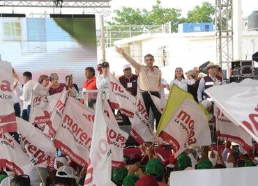 Desde la zona cañera de Tamaulipas, Américo y morenistas gritan: “¡fuera!” al "PRIAN"