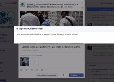 Reportan fallas en páginas de Facebook