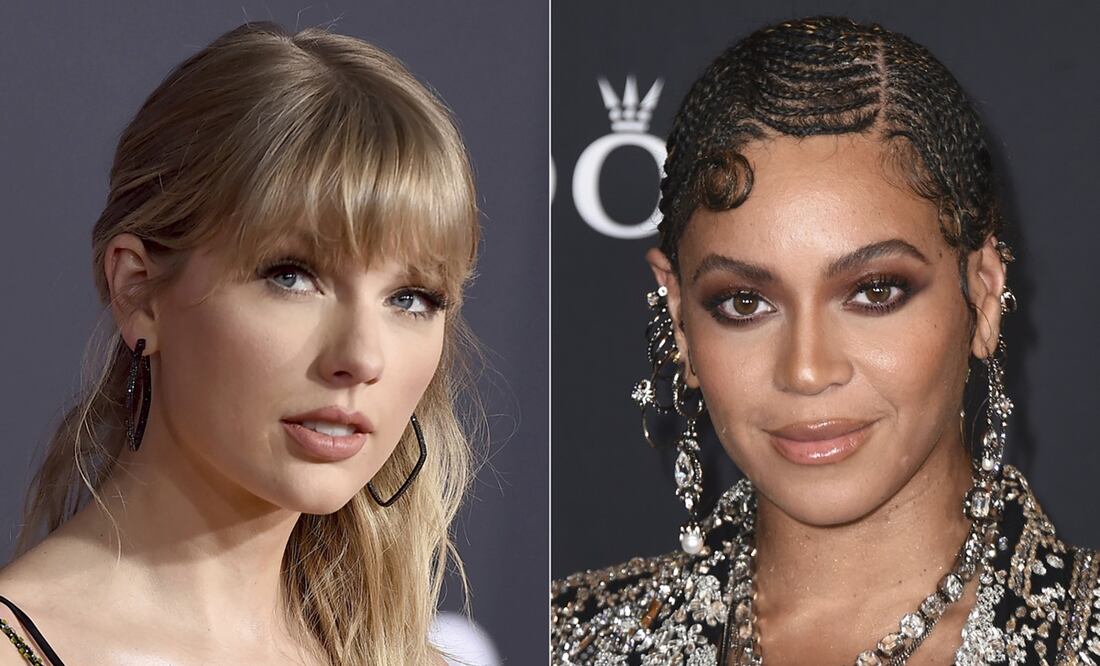Taylor Swift y Beyoncé. Foto: Archivo AP