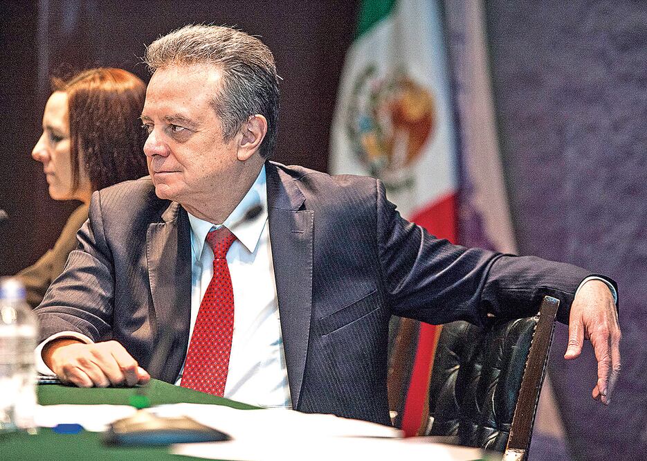 Pedro Joaquín Coldwell, secretario de Energía, espera de 7 a 10 bloques desiertos en esta primera licitación. Foto: CRISTOPHER ROGEL BLANQUET.EL UNIVERSAL