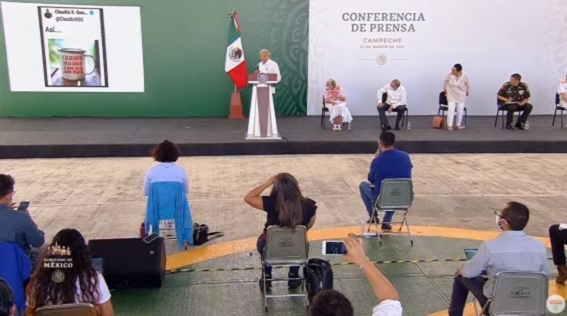La mañanera de AMLO, 25 de marzo, minuto a minuto