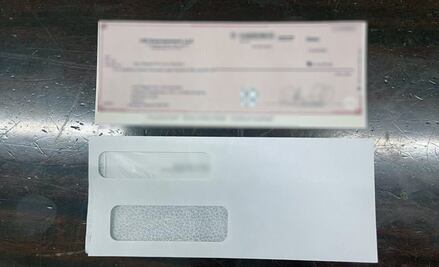 Asegura Guardia Nacional cheque por más de medio millón de dólares