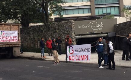 Protestan por falta de pago en complejo habilitacional de San Ángel