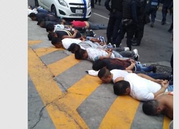 Persecución, balacera, dos muertos y 23 detenidos en avenida Tláhuac