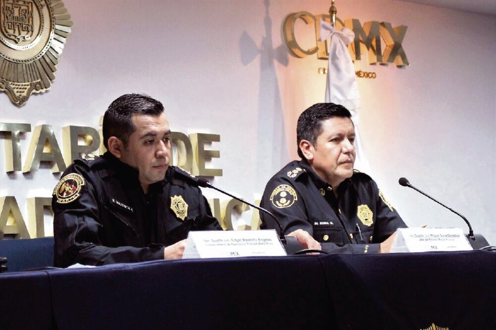El subsecretario de Operación Policial Zona Norte, Édgar Bautista, explicó que el operativo inició ayer a las 6:00 horas con elementos de todos los agrupamientos. Foto: SSPCDMX