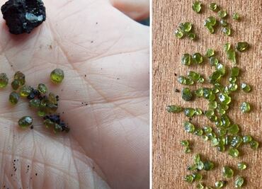 ¿Están lloviendo gemas verdes tras la erupción del Kilauea en Hawái?