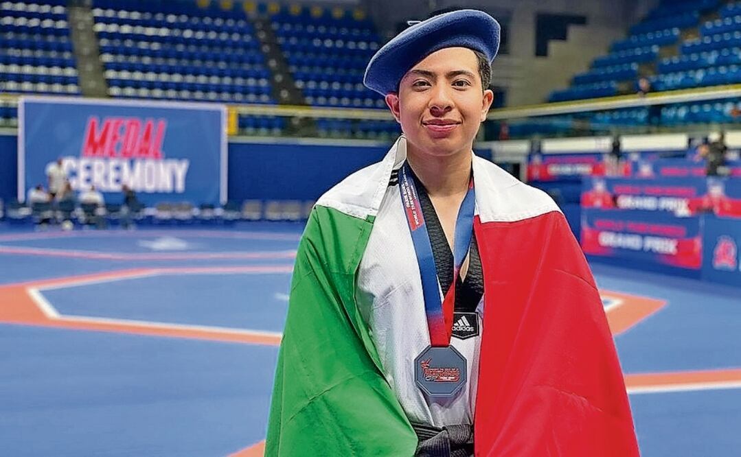 El joven chiapaneco se ha posicionado como un referente en el Para-Taekwondo y ha participado en diversas competencias. Foto: Especial