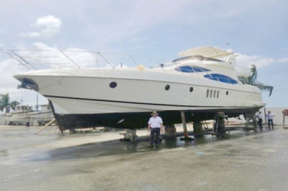 Localización. La Profepa detectó el barco, de 20.73 metros de eslora, en un astillero del Parque Industrial Yucalpetén. (PROFEPA)