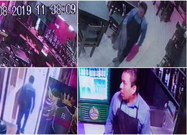 Captan en video a hombre robando dentro de restaurante-bar en Zona Rosa