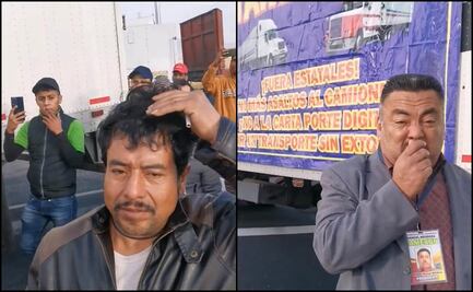 Por más de una hora, camioneros bloquean la carretera México-Pachuca 
