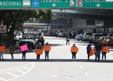 Las alternativas viales ante bloqueo de padres de niños con cáncer en el AICM