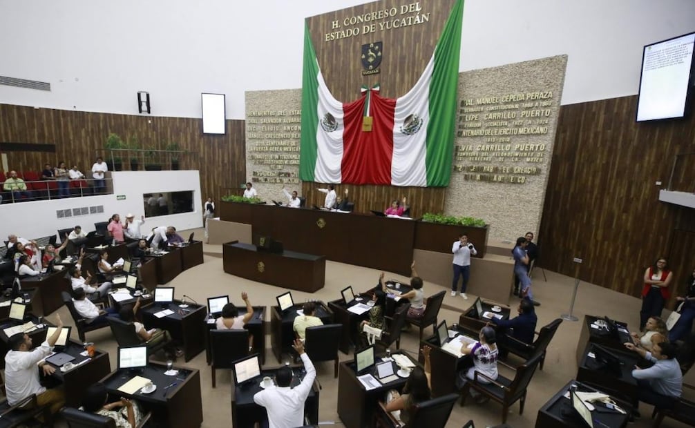 Diputados del Congreso del Estado - de mayoría morenista- aprobaron donar seis bienes inmuebles del patrimonio estatal a una empresa del Tren Mayan. Foto: Especial.