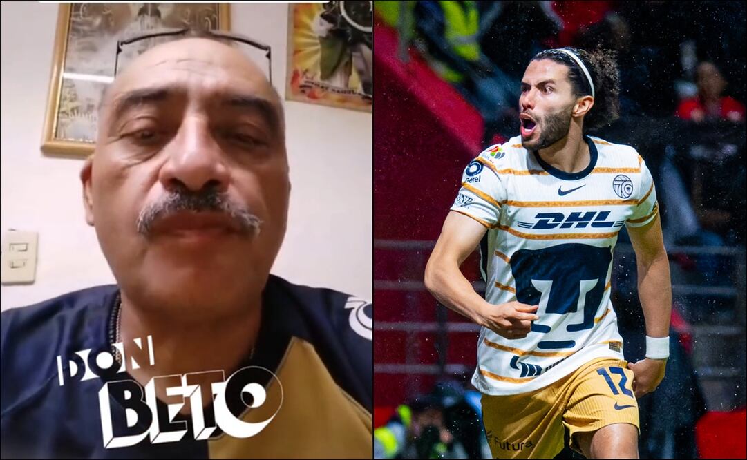 Tunden a Don Beto por narrar un partido de los Pumas - Foto: Captura de pantalla e Imago7