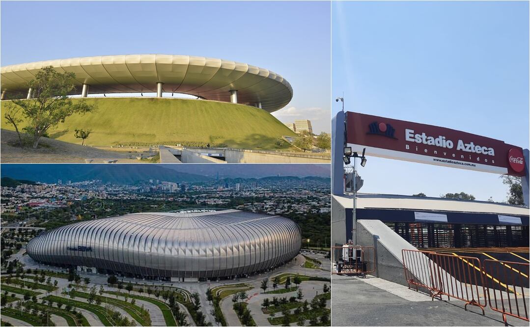 Las sedes de México para la Copa del Mundo de 2026 / FOTO: ESPECIAL