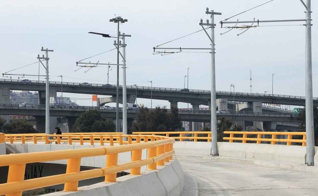 Construcción del viaducto elevado del Trolebús Santa Martha-Chalco unirá al oriente del Estado de México con la Ciudad de México (09/02/2025). Foto: Especial