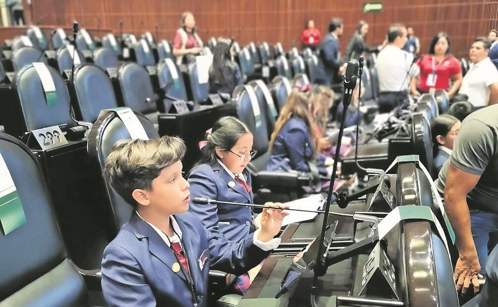 El diputado infantil por Sinaloa dijo que de grande será legislador, Foto: Especial