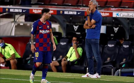 Setién se siente respaldado, incluso tras las declaraciones de Messi