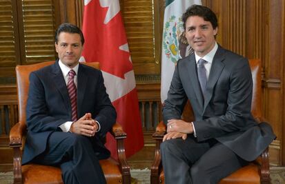 Coinciden Peña y Trudeau en mantener una "estrecha comunicación" ante TLCAN