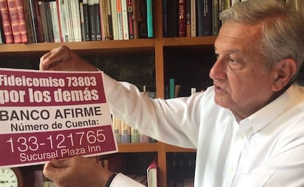 AMLO abre cuenta bancaria para damnificados por sismo