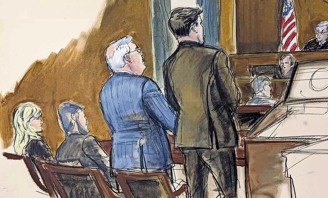 El senador Bob Menéndez durante una audiencia en la Corte federal de Manhattan, en marzo pasado. Este lunes arranca el juicio en su contra por corrupción. Fotos de AP