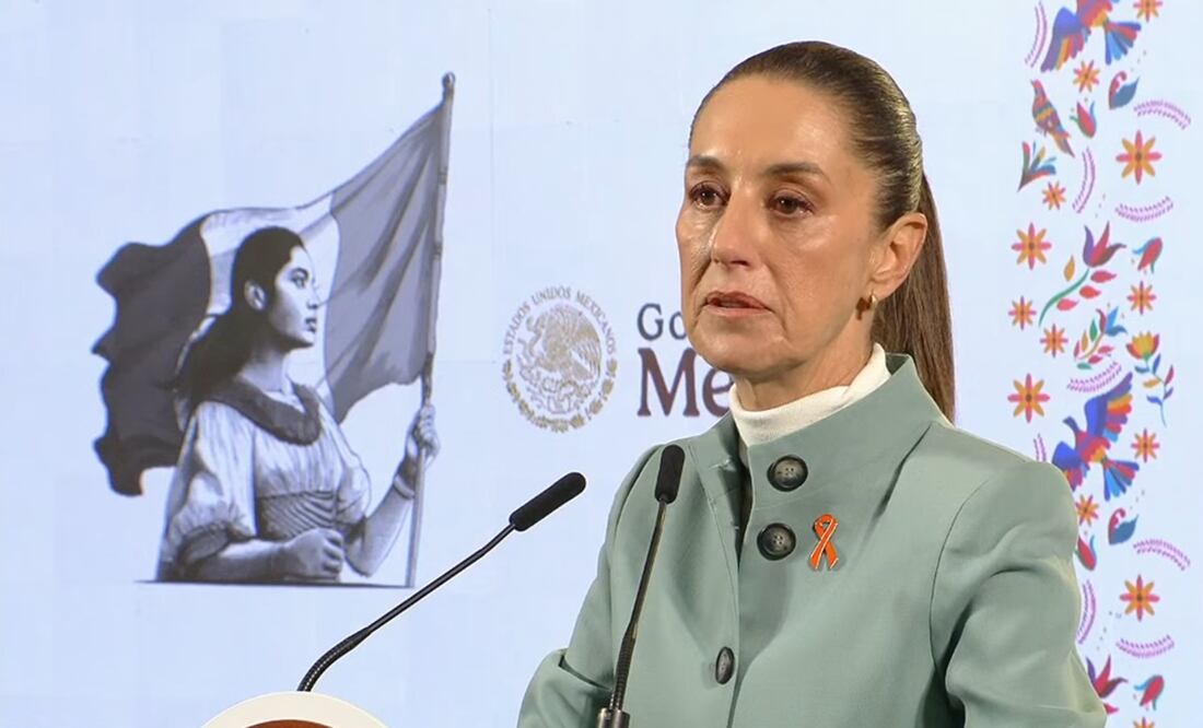 La presidenta Claudia Sheinbaum en su conferencia matutina del 25 de noviembre. Foto: Especial