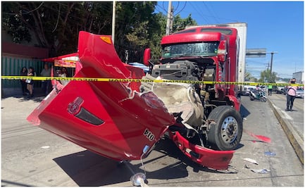 Pelea entre traileros deja una persona muerta en Circuito Interior y Calzada Zaragoza; uno de ellos sacó un martillo y el otro lo arrolló