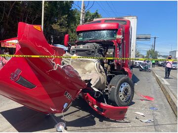 Pelea entre traileros deja una persona muerta en Circuito Interior y Calzada Zaragoza; uno de ellos sacó un martillo y el otro lo arrolló